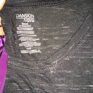 Black danskin now T-shirt